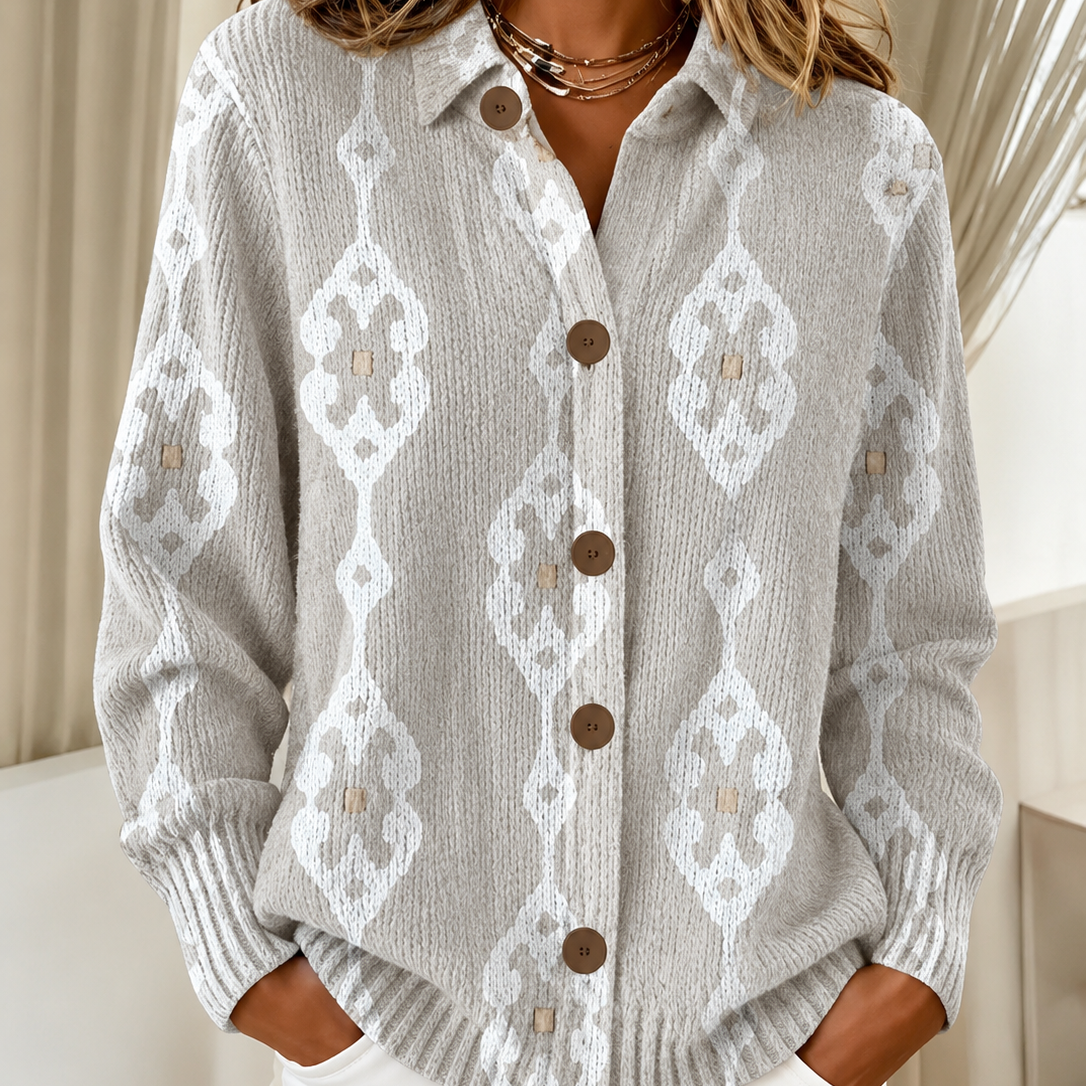Chemise en Maille à Carreaux pour Femme